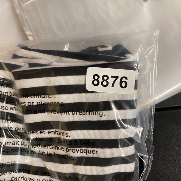 H&M Tank Women XL White Striped Sleeveless Round Neck Cotton Wide Strap Casual - Picture 9 of 9